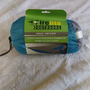 Fire Lite Outdoor Single Hammock Camping Blue Ultra Light Packable