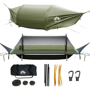 Outdoor Camping Mosquito Net Nylon Hammock Hanging Sleeping Swing Parachute Bed